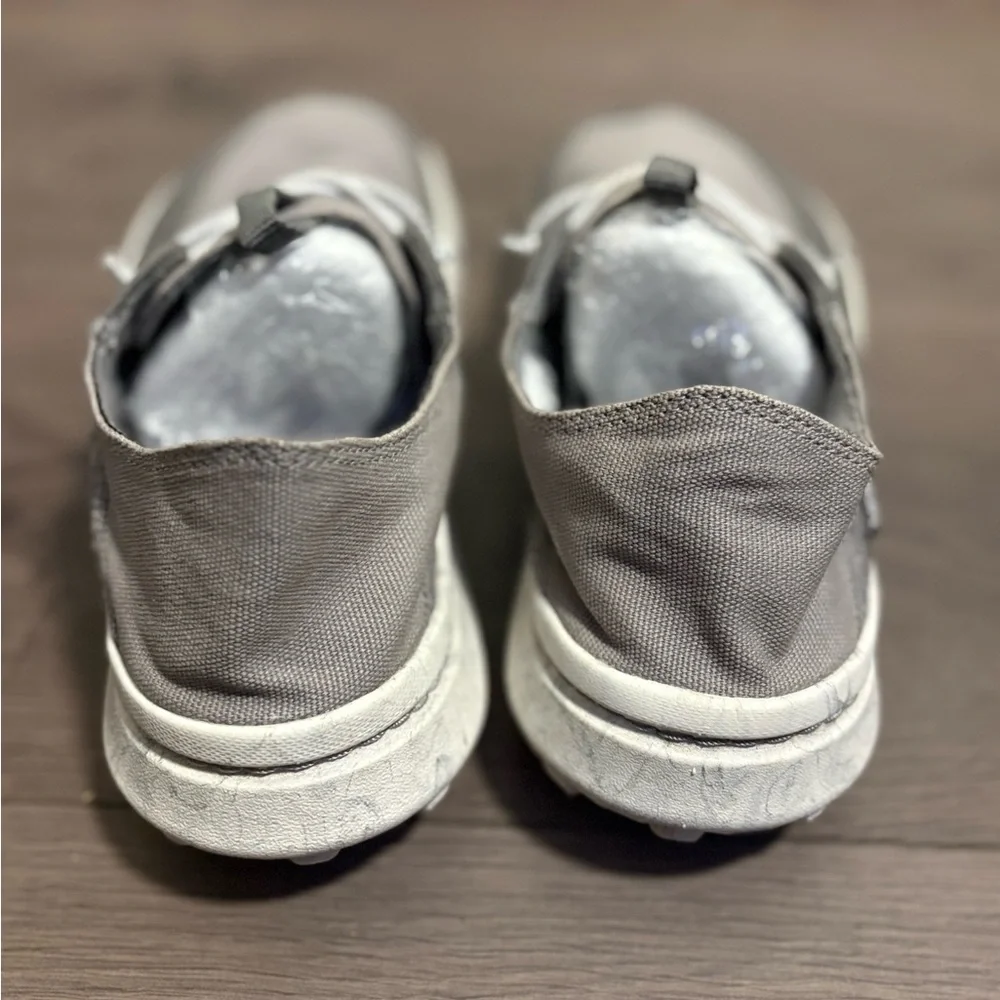 Merrell Men's Hut Moc 2 Canvas Paloma Grey Boat Shoes Slip On‎ Comfort Outdoors